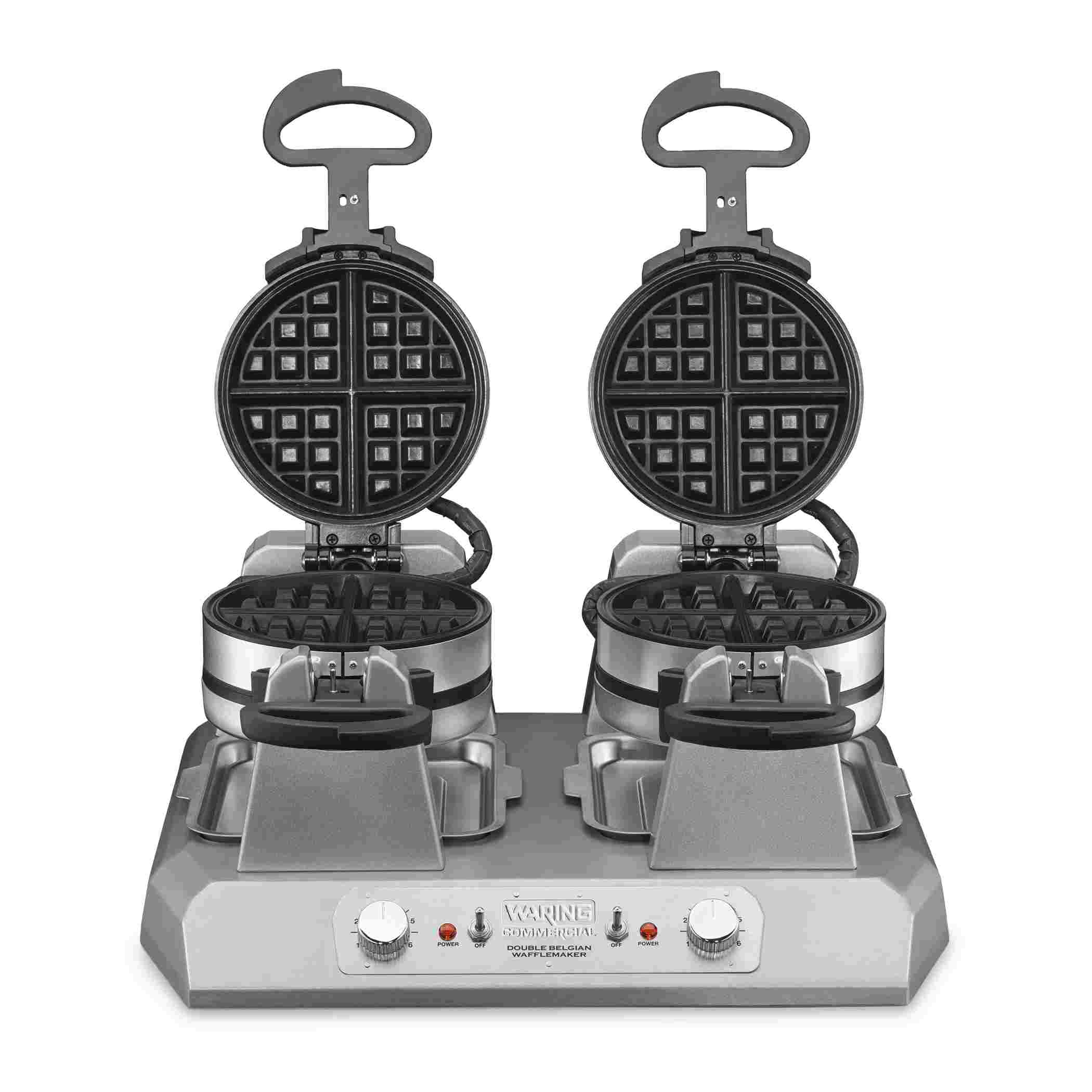 Side-by-Side Double Belgian Waffle Maker